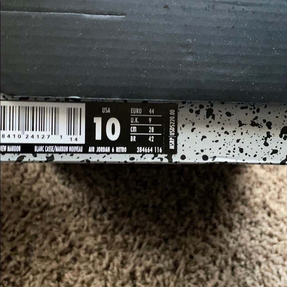 Air Jordan Retro 6 maroon - Picture 2 of 3